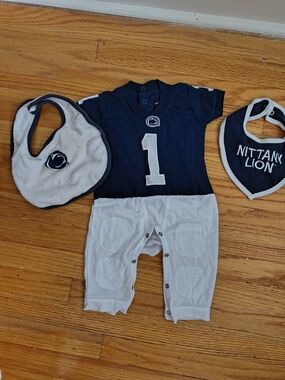 Nittany Lions Baby Boy Football Outfit + Bibs + Hat